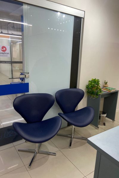 cadeiras recepção consultório para limpeza dentária
