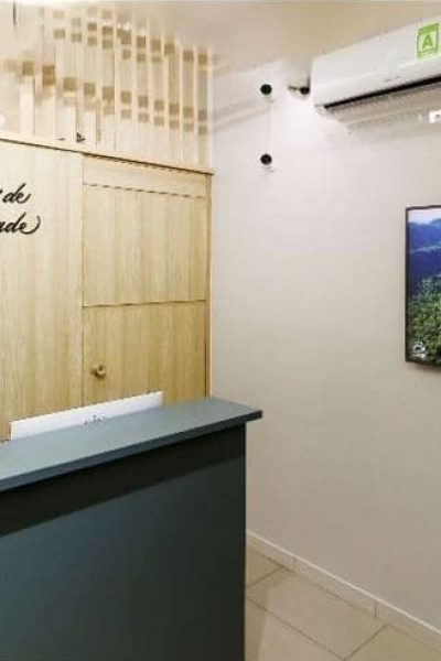 recepção consultório para limpeza dentária 2